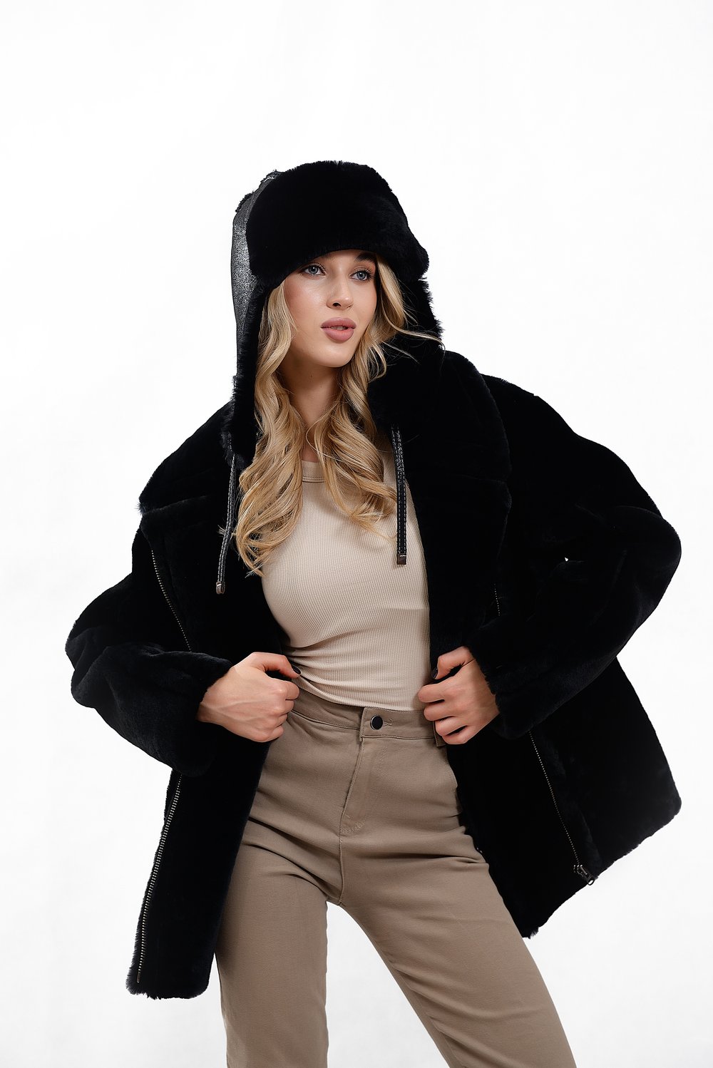 Куртка женская "Косуха" из натурального меха