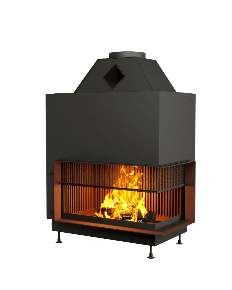 ОТКРЫТАЯ КАМИННАЯ ТОПКА С СЕТКОЙ АСТОВ О2С 90\50