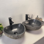 Раковина из речного камня ПАРА! RS-63695 39*37*15