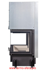 Каминная топка Экокамин ДЕЛЬТА 800 три стекла принтинг