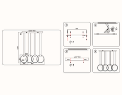 Ambrella Подвесной светодиодный светильник Line FL10598