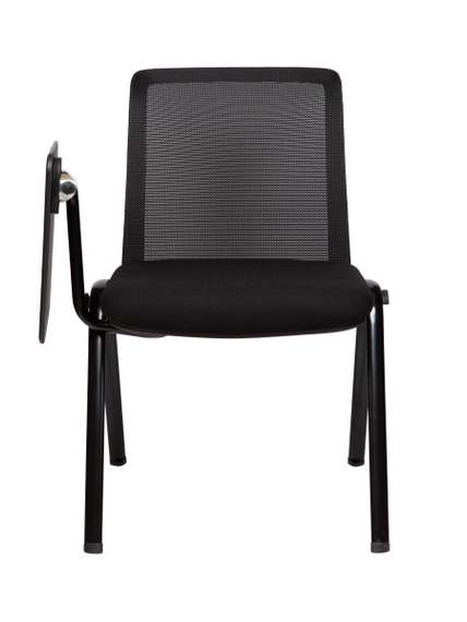 Стул Норден / Митинг / Meeting / черная сетка / черная ткань / пюпитр