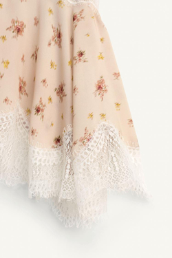 ZARA ТОП С ПРИНТОМ, РАЗНОЦВЕТНЫЙ