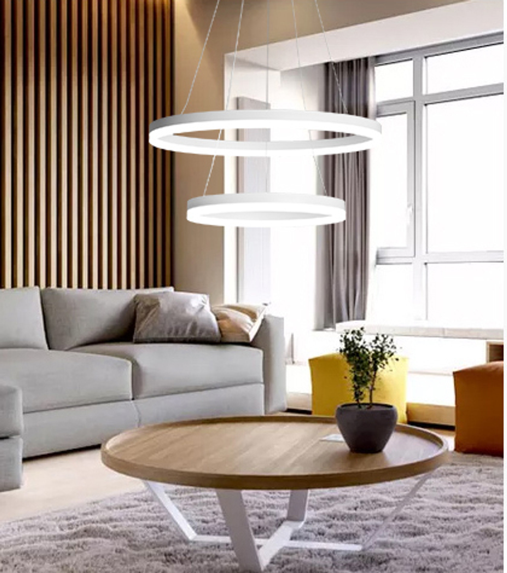 Pendant Led design lamp  Corona by SONNEMAN D40 (Grey)