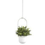 Комплект горшков для растений Triflora подвесной белый-латунь, Umbra
