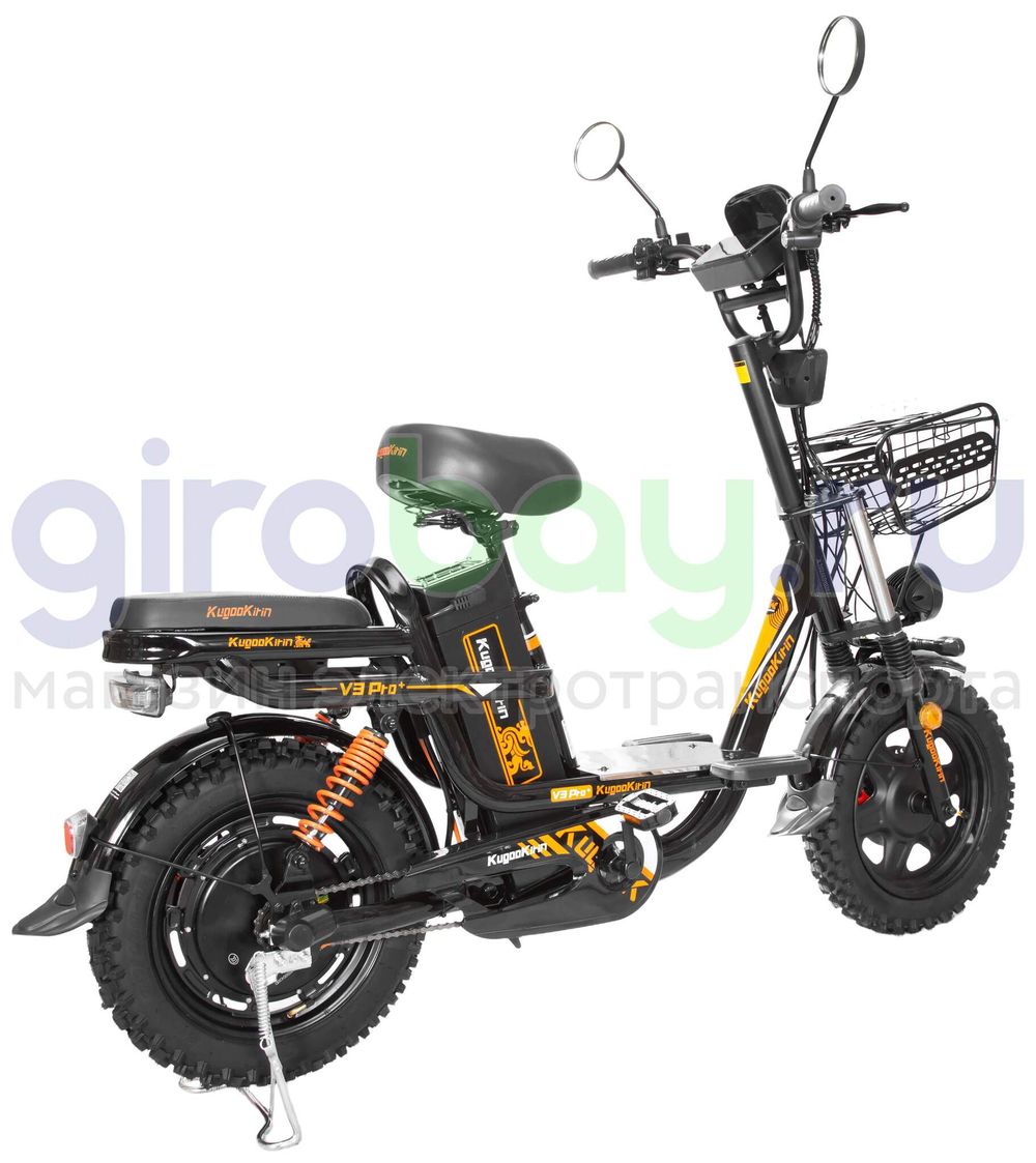 Электровелосипед Kugoo Kirin V3 PRO PLUS (60V/21Ah) внедорожная резина фото №12