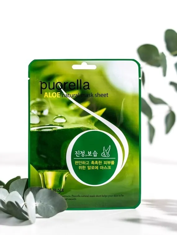 Маска для лица PUORELLA с экстрактом алоэ, 21 г