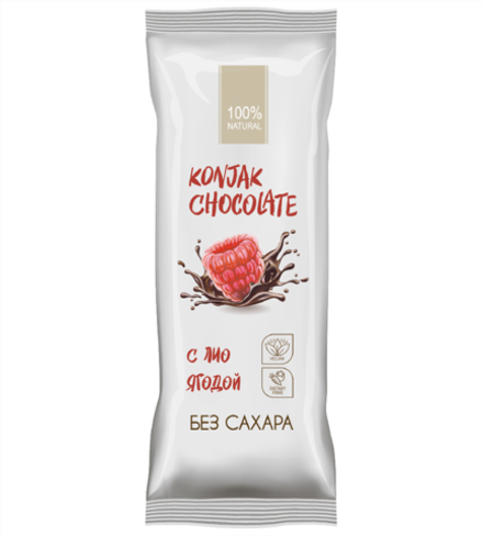 ШОКОЛАД БЕЗ САХАРА KONJAK CHOCOLATE МАЛИНОВЫЙ
