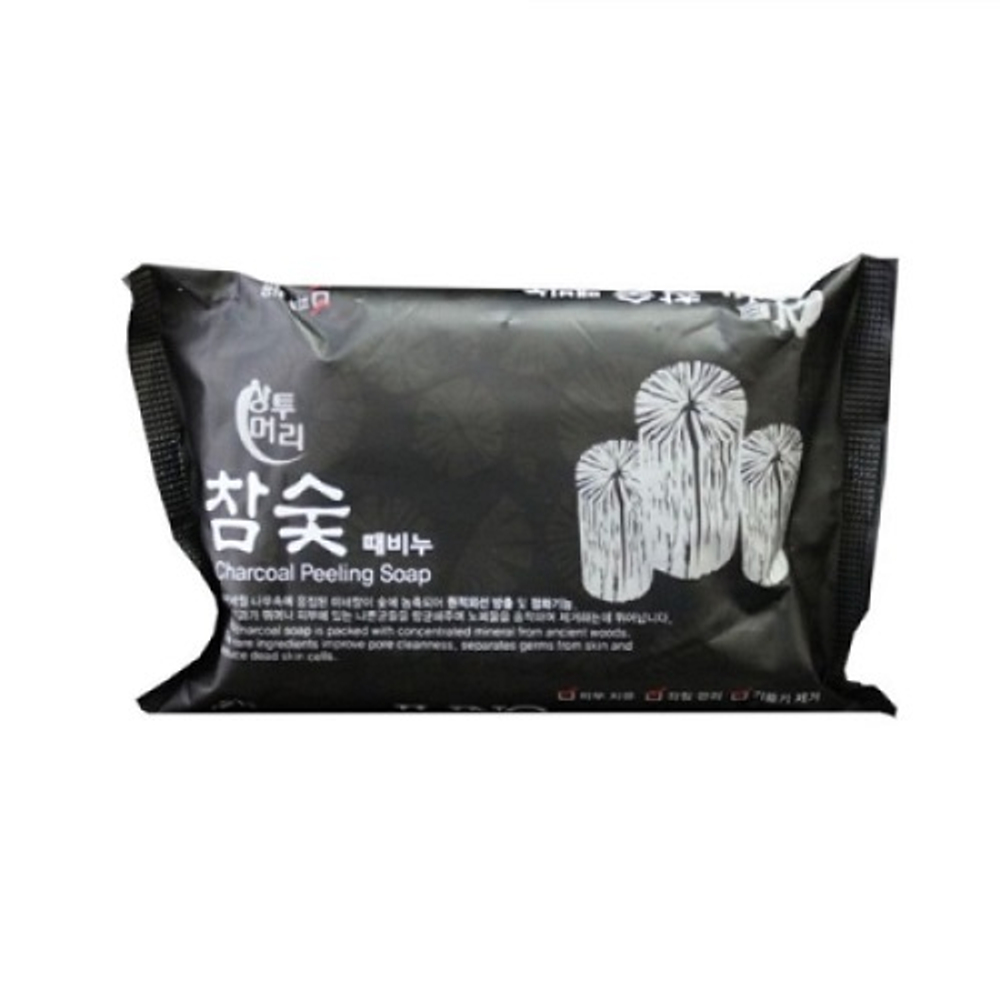 Мыло-скраб с углем Juno Sangtumeori Peeling Soap Charcoal 120мл