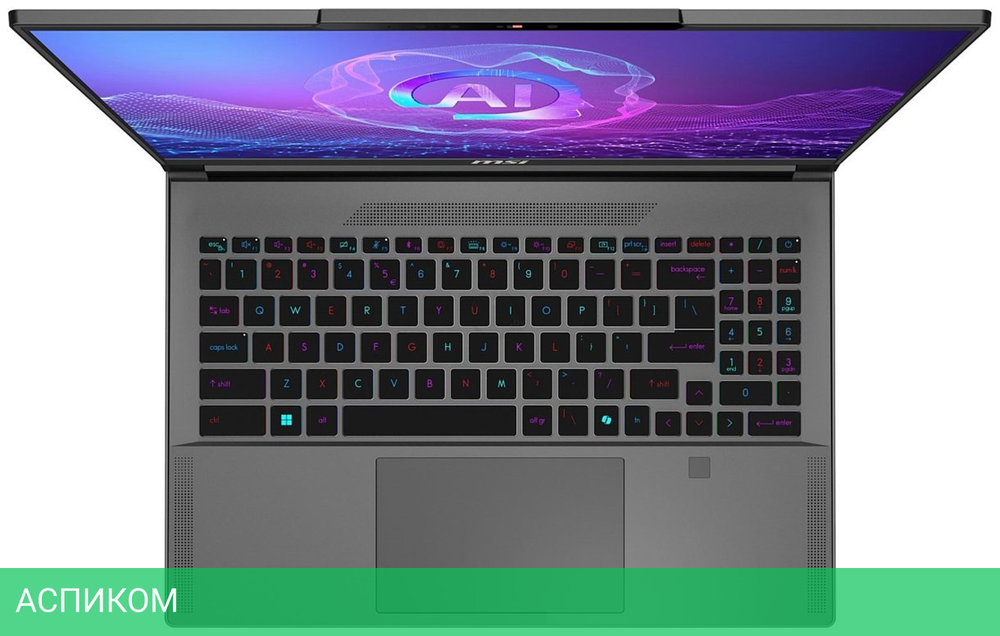 Ноутбук MSI MS-15FK Creator A16 AI+ A3XVGG-207BY Lunar Gray (9S7-15FK24-207)