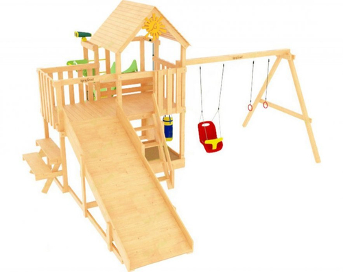 Детская площадка Крафт Pro 1 с летней и зимней горкой