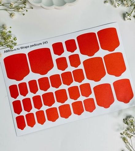 Пленки для ногтей Aminails Wraps pedicure 243