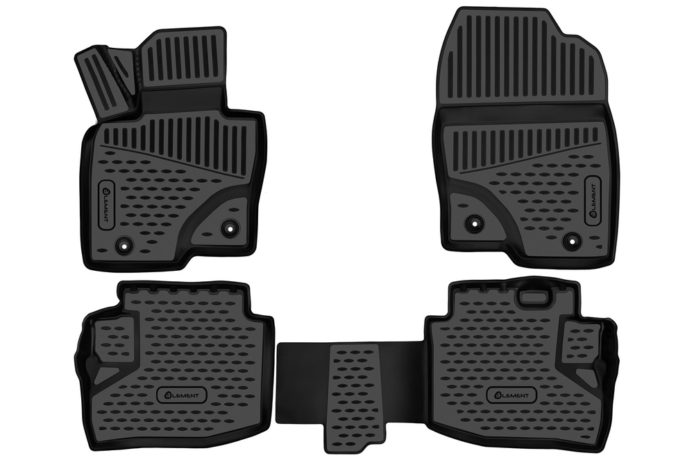 Коврики в салон для MAZDA CX-8 2022- Внед 4шт. (полиуретан) ELEMENT3DAN0630210K