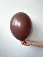 В Шар пастель 12"/ 30 см Экстра Cocoa Brown Коричневый (БГ-17)