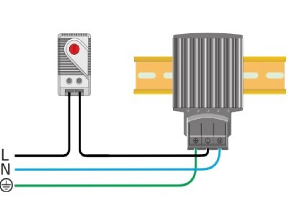 Обогреватель для оборудования PTC HG140-30W, AC/DC 24V
