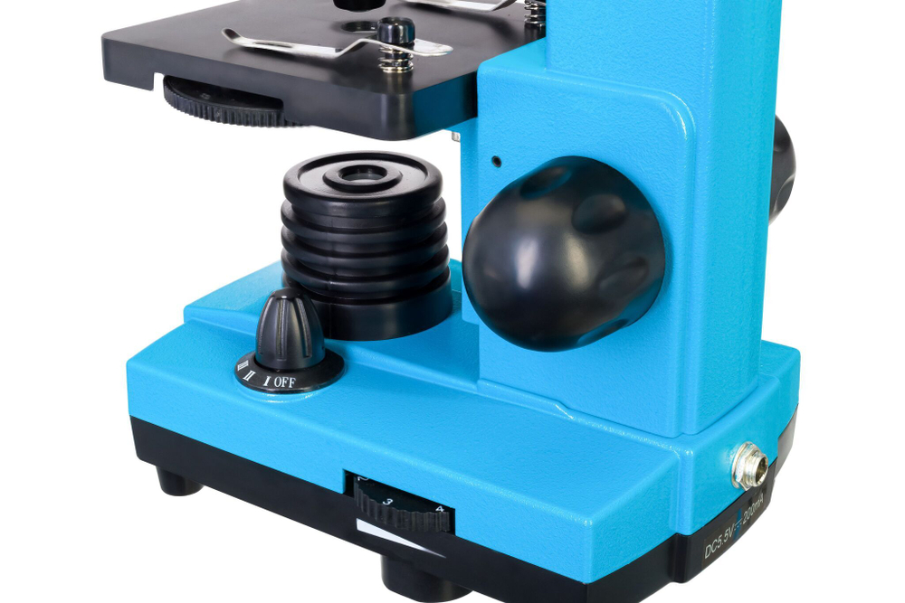 Микроскоп Levenhuk Rainbow 2L Лазурь с набором для опытов Levenhuk K50