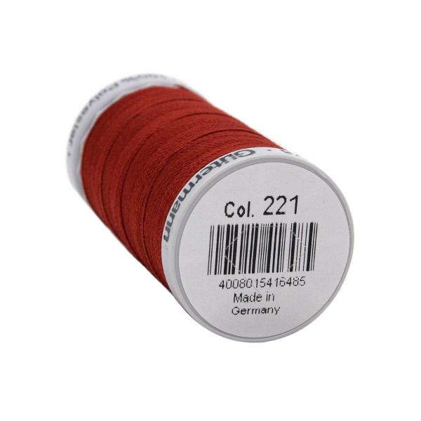 Нитки суперкрепкие Gutermann Extra Strong M782 №40 (100 метров), 5 кат. | 221 красно-терракотовый