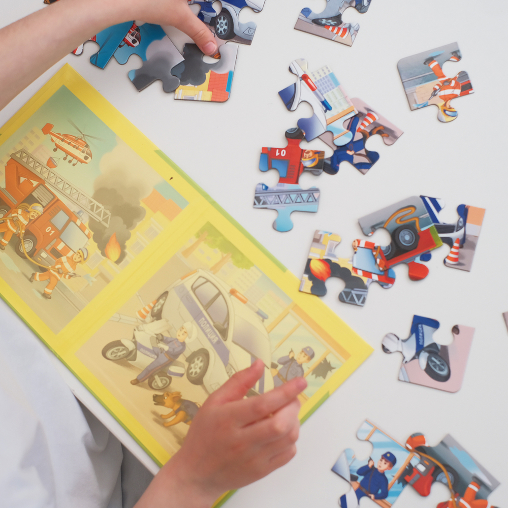 Спецтехника, магнитные пазлы