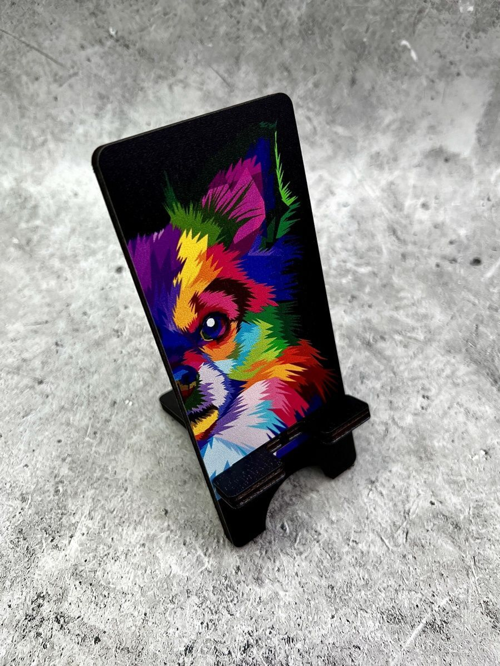 Подставка для телефона деревянная настольная