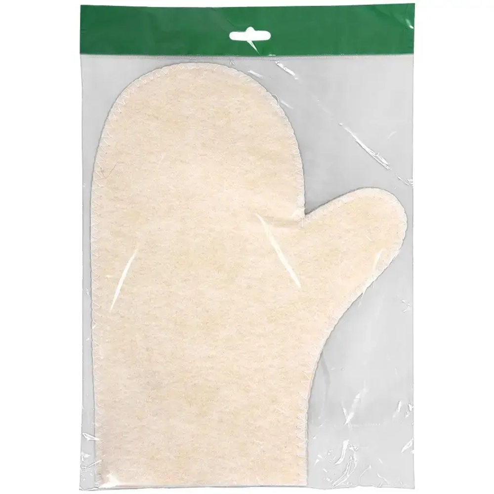 Рукавица для сауны белая Hot Pot