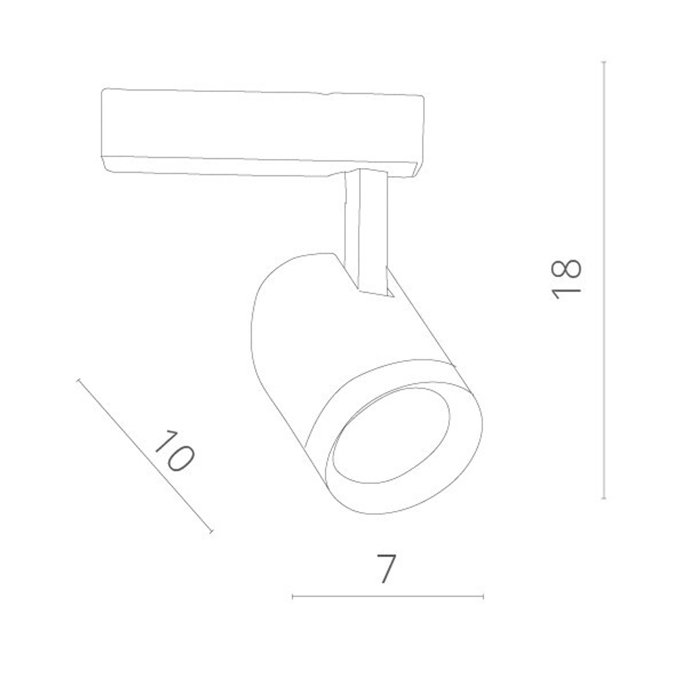 Трековый светодиодный светильник Arte Lamp Soffitto A1710PL-1WH