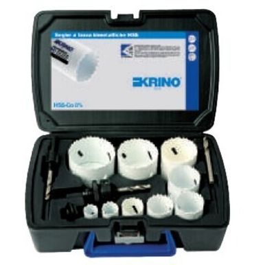 Сверло-коронка биметаллическое HSSG+CO 22-68мм набор 7пр. Krino 21013209K