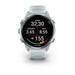Умные часы Garmin Forerunner 570 - 42 мм Алюминий облачно-голубой с полупрозрачным ремешком белого/облачно голубого цвета