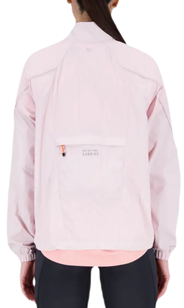 Женская теннисная куртка New Balance Printed Impact Run Light Pack Jacket - Розовый