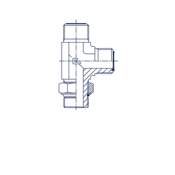 Штуцер FMLA D22-25 ORFS 1.7/16 - UNF 15/16