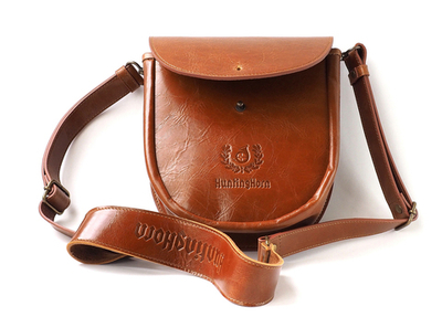 Подсумок с клапаном, коньяк