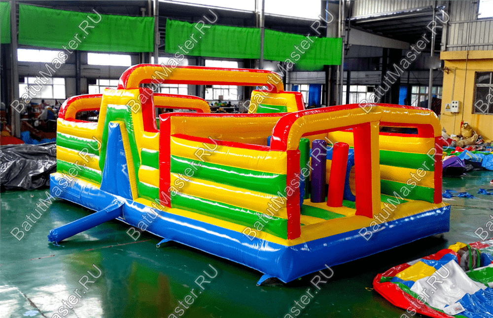 Надувной батут "Увлекательная полоса" с модификацией