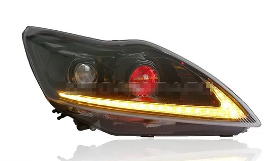 Передние фары Форд Фокус 2 2009-2011 V11 type [Комплект Л+П; ходовые огни; биксеноновая линза; светодиодный поворотник]