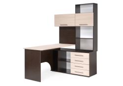 Компьютерный стол КСТ-14П 140х123,5х182,8 правый венге / беленый дуб