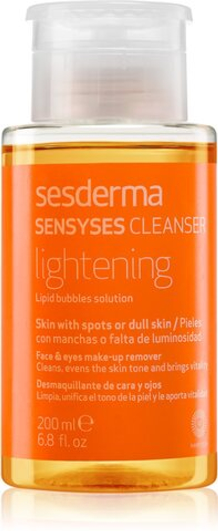 Sesderma Sensyses Cleanser Lightening - бальзам для снятия макияжа с кожи с пигментными пятнами /   200  ml  / GTIN 8429979414588