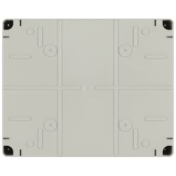 Распаячная коробка ЭРА KORvpk-240-195-90-44 ОП серая 240х195х90мм прозрачная крышка на винтах d25-3шт d32-2шт IP44