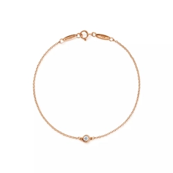Браслет из розового золота с бриллиантом, 💎Tiffany. Yard, В наличии