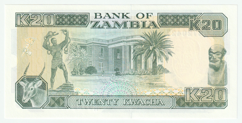 Zambia, 20 Kwacha, 1989 - 1991, UNC