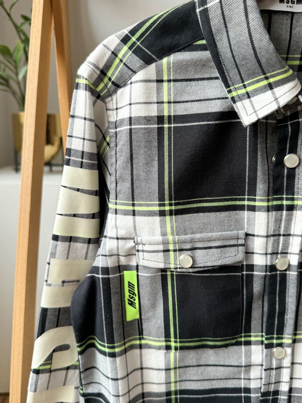 Новая клетчатая рубашка MSGM, 140