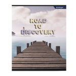 Тетрадь 36 л., А5, клетка, Alingar "Nature", скрепка, второй блок 60г/м2, мелованный картон (стандарт), 4 дизайна в пленке т/у