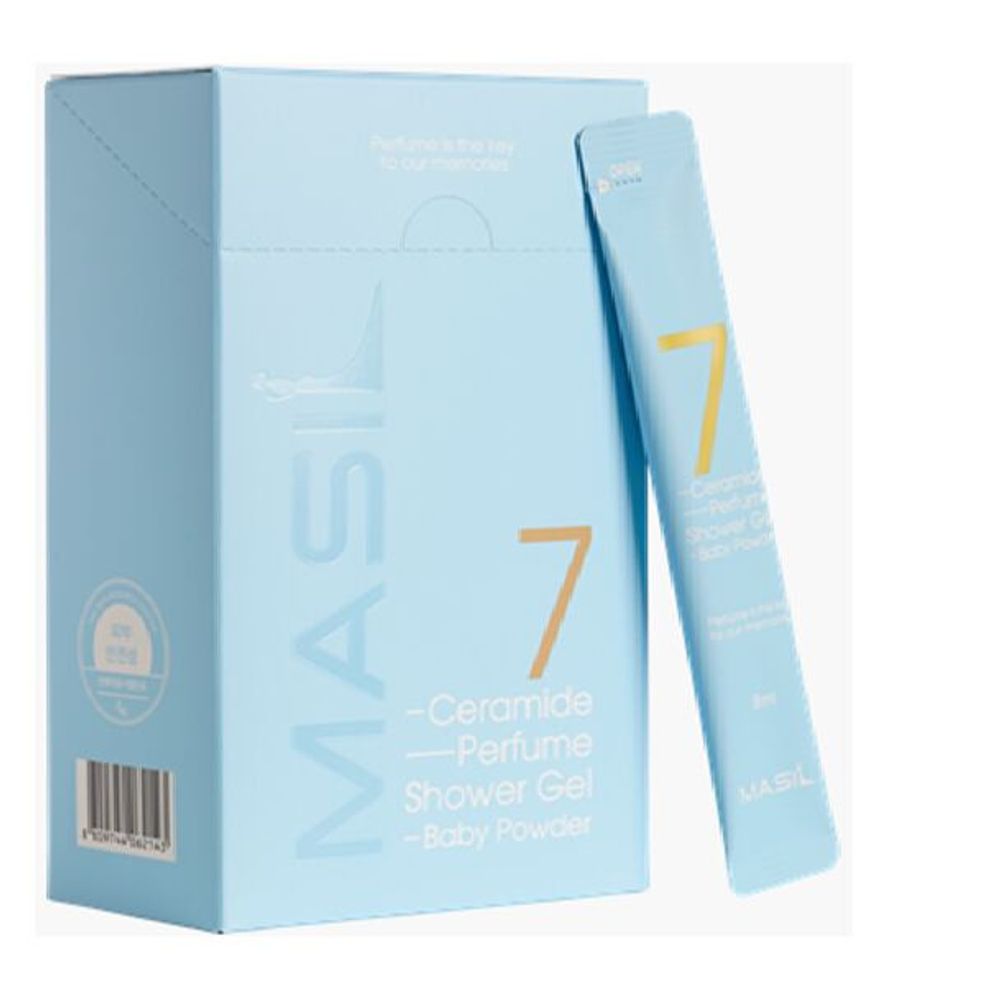 Masil 7 Ceramide Shower Gel Baby Powder гель для душа липидный с ароматом детской пудры