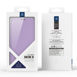 Чехол книжка фиолетового цвета для смартфона Samsung Galaxy A36 5G и A56 5G, серия Skin X Pro Series Case