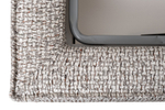 Кровать Garda Decor детская угловая Руна (Runa)-80 с мех шенилл серая Seppia-Ser 114*215*80 см