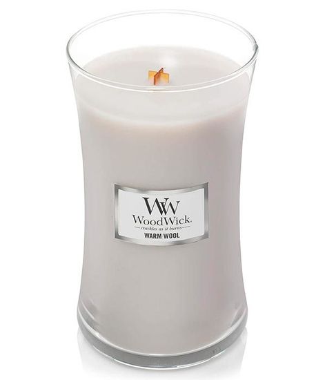 Теплая шерсть, ароматическая свеча, WoodWick