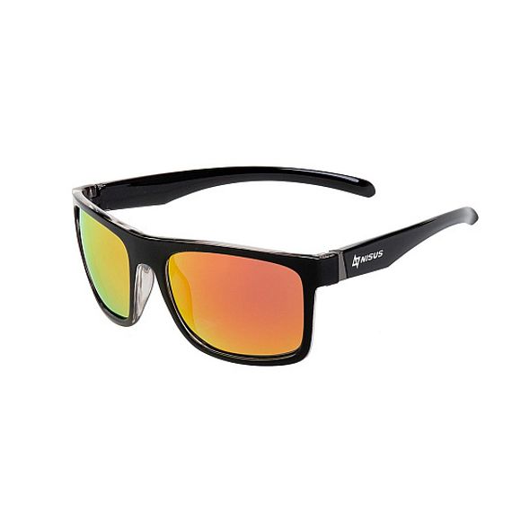 Очки поляризационные в жест.чехле (зеркал. оранжевый) (N-OP-LZ0308-O) Nisus