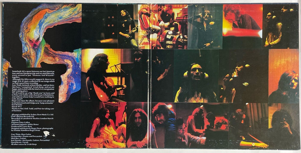 Винтажная виниловая пластинка LP Uriah Heep Demons And Wizards (Japan 1975) (No Obi) Rainbow Demon