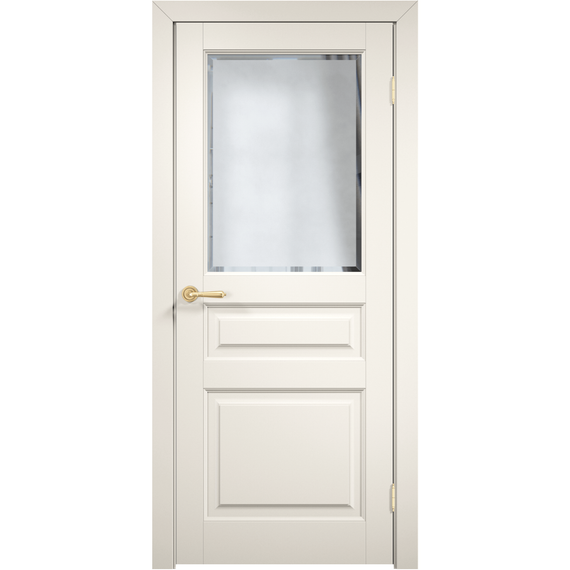 Фото межкомнатной двери эмаль Дверцов Алькамо 3 цвет белый RAL 9010 остеклённая