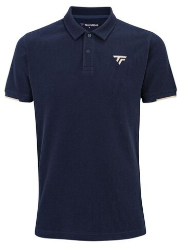 Мужское теннисное поло Tecnifibre Waffle - marine