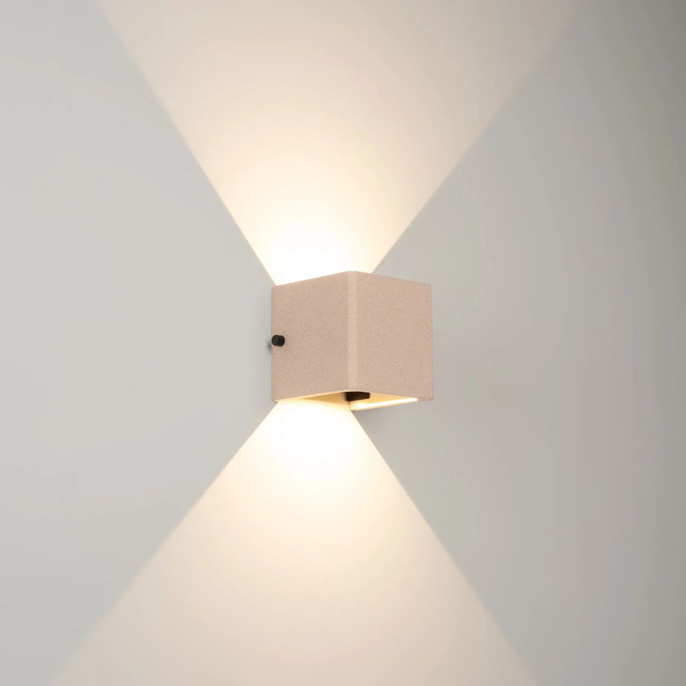 Светильник LGD-PERAN-WALL-S120x120-6W Warm3000 (Light ivory, 0-80 deg, 230V) (Arlight, IP65 Бетон, 3 года) 061760