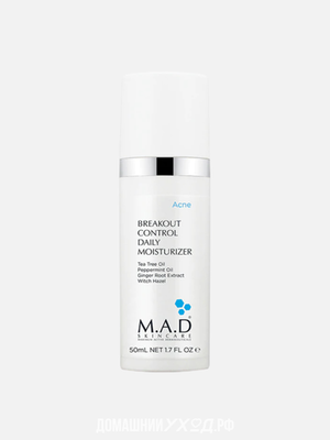 Увлажняющий крем для устранения раздражений Breakout Control Daily Moisturizer M.A.D Skincare 50 гр