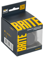 BRITE Термостат электронный с индикацией ТС10-1-БрТБ темная бронза IEK